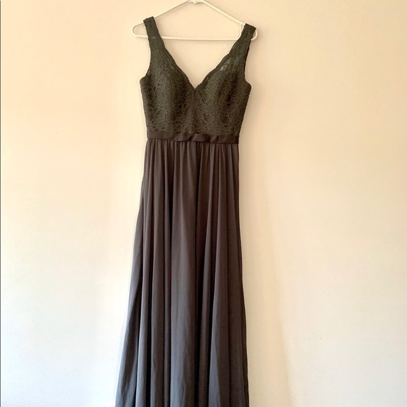 Charcoal Mori Lee Dress - Picture 3 of 6